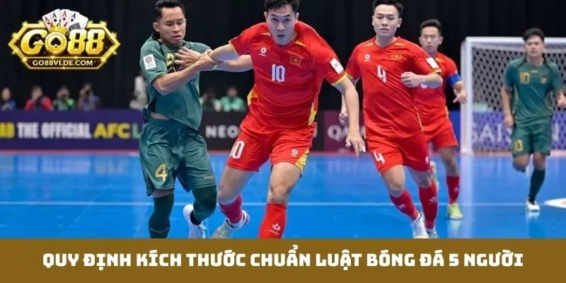 Luật Bóng Đá 5 Người - Cẩm Nang Bỏ Túi Cho Mọi đội tuyển 2 Quy định kích thước chuẩn luật bóng đá 5 người